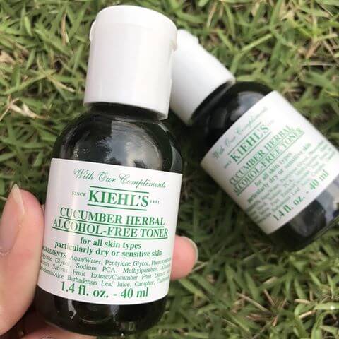 Kiehl's,Cucumber Herbal Alcohal-Free Toner,Cucumber Herbal Alcohal-Free Toner 40 ml,Toner,โทนเนอร์,คิลส์,รีวิว Cucumber Herbal Alcohal-Free Toner